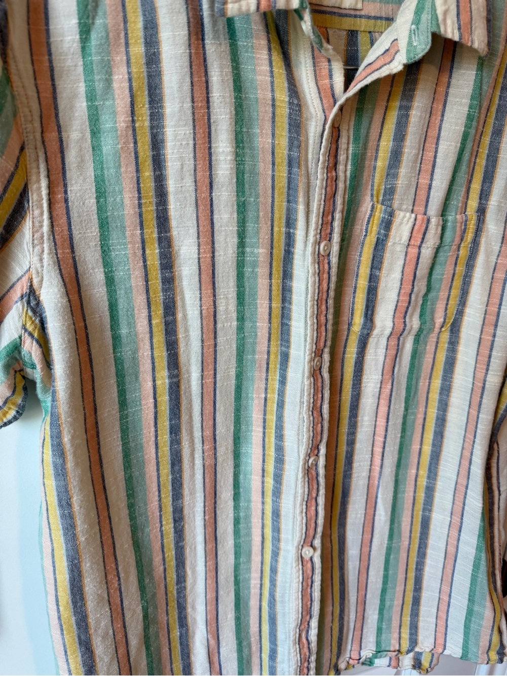 ⚡️The Normal Brand Sherbet Stripe Freshwater Button Up - Picture 5 of 7